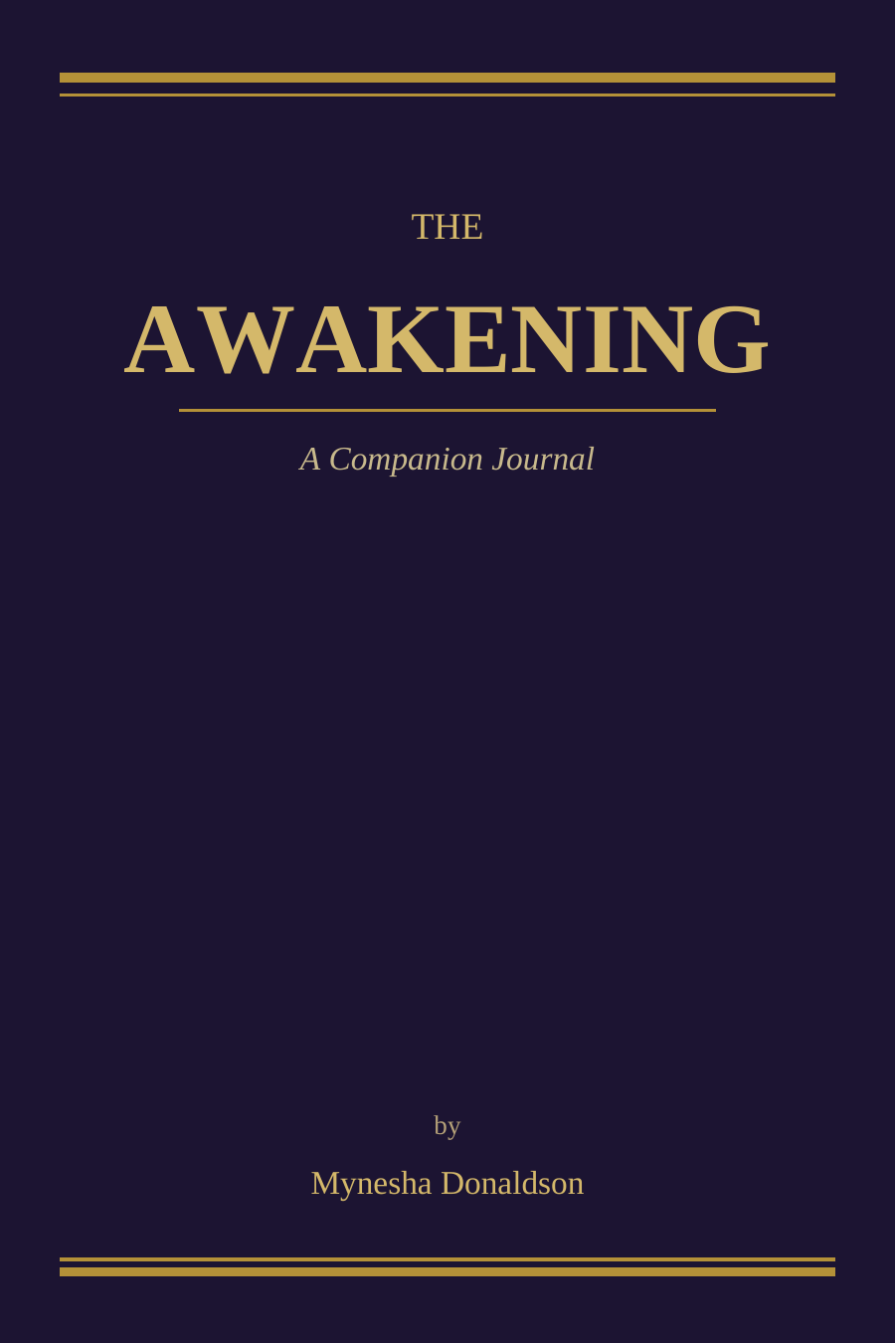 The Awakening Journal — Title Page