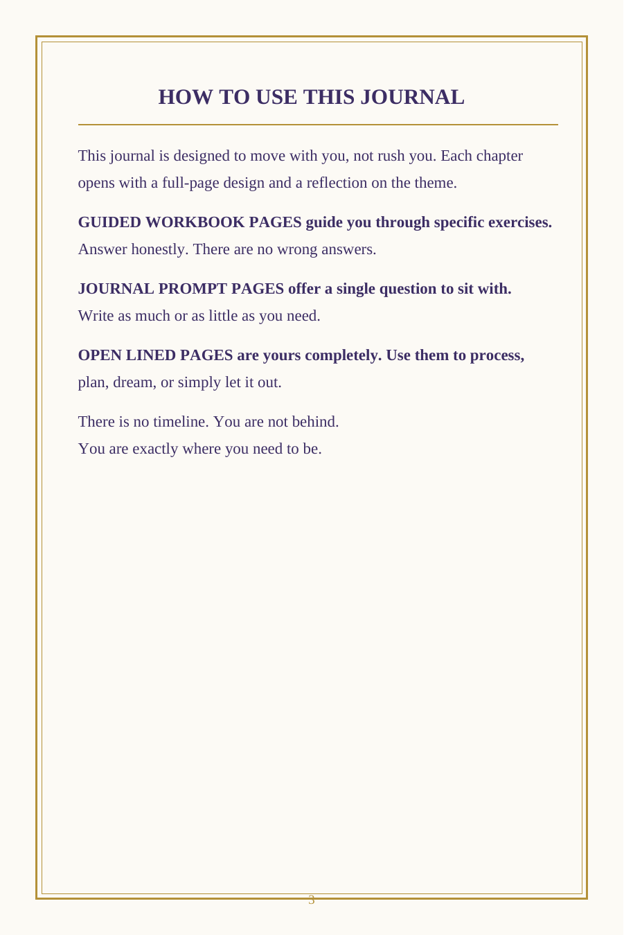 The Awakening Journal — How to Use