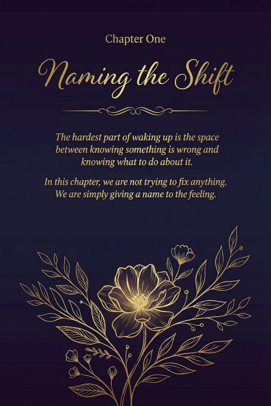 The Awakening Journal — Chapter 1 Opener